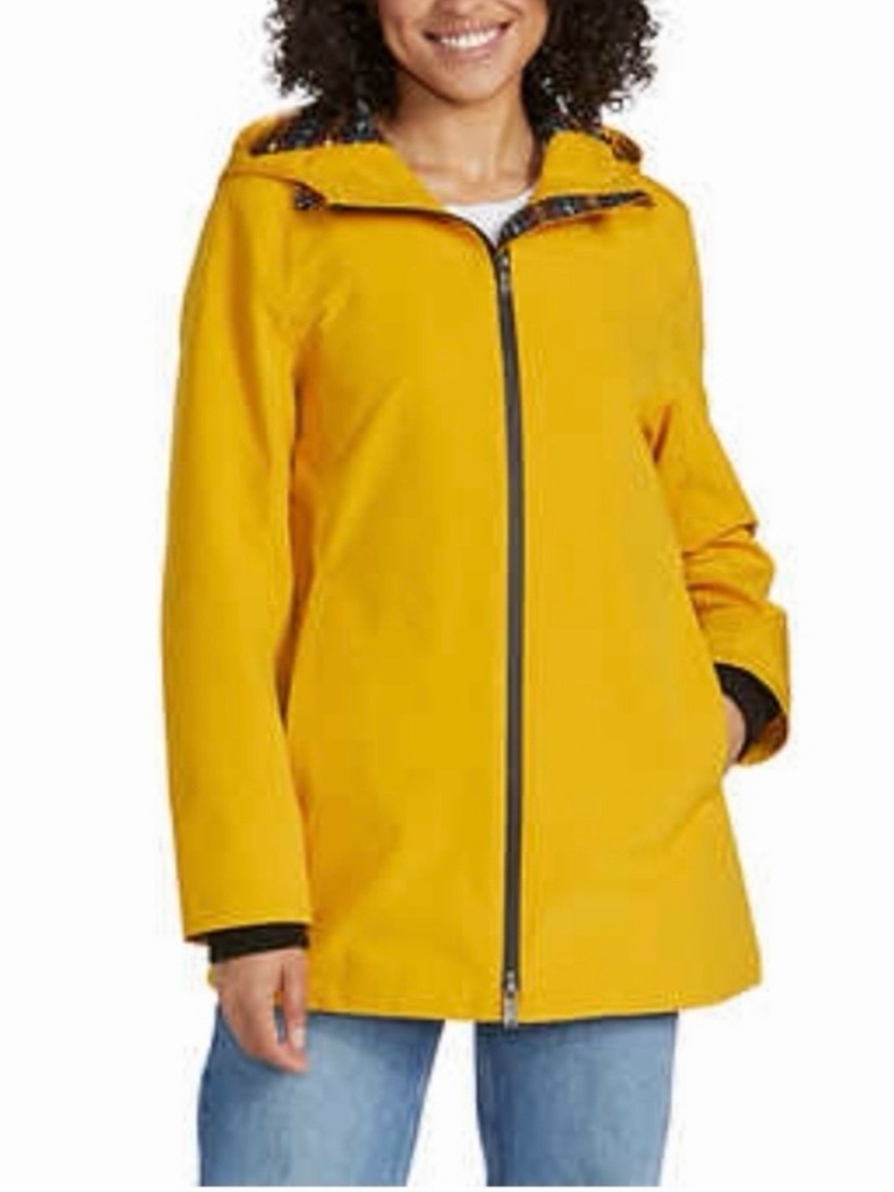 Pendleton hooded rain jacket in goldenrod yellow